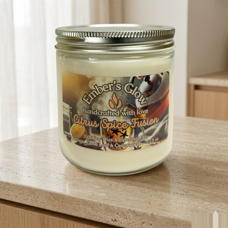 12.5 oz Essential Oil Soy Wax Candles 6