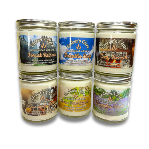 7 oz Essential Oil Soy Wax Candles