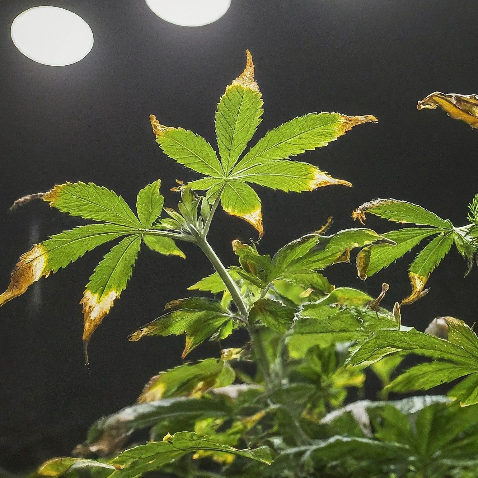 Lichtstress bei Cannabis ⇒ So erkennst du, ob dein Cannabis zu viel Licht bekommt