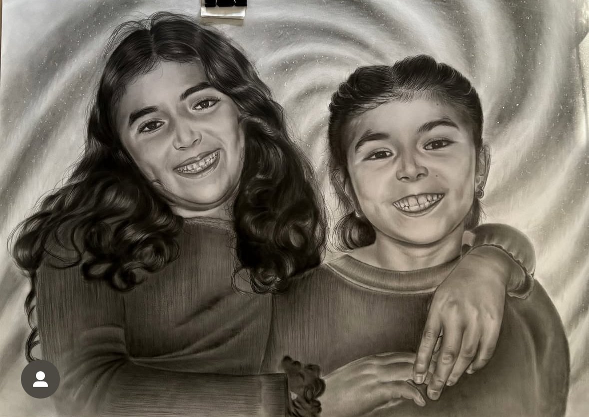 Portrait of two girls