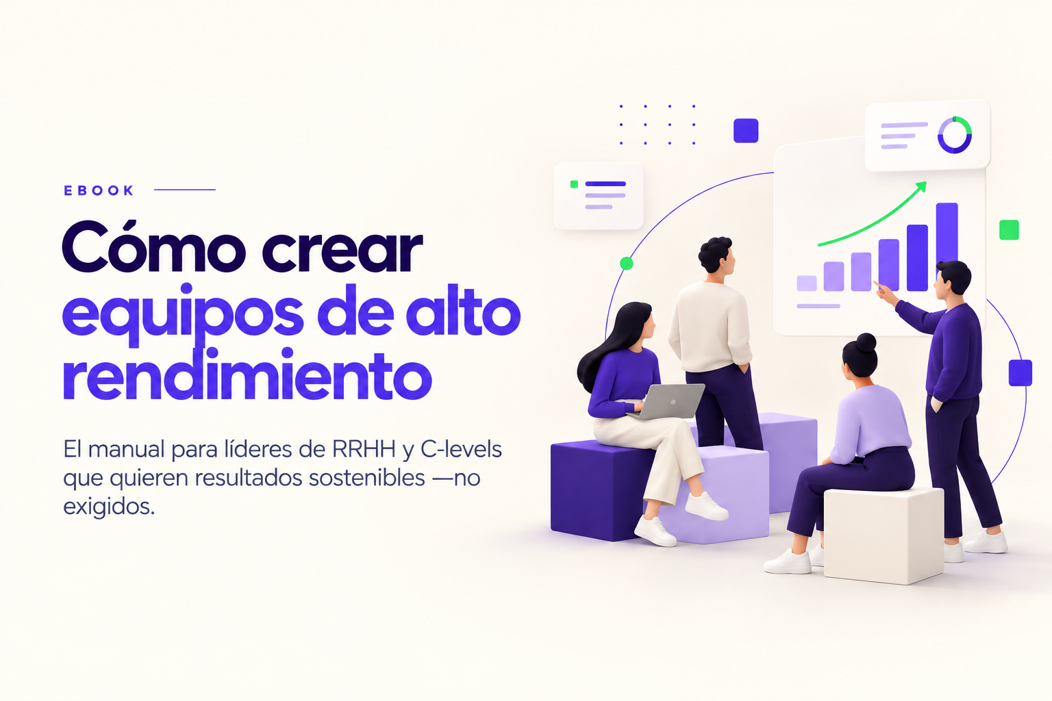 Portada del manual Cómo crear equipos de alto rendimiento — Tendencias de RRHH 2027