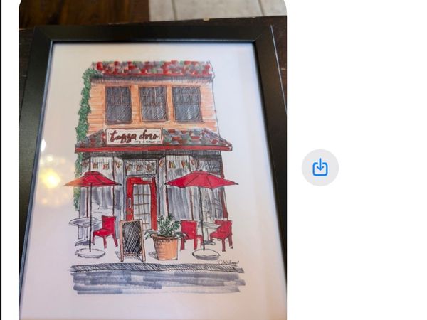 Text message showing a coincidental purchase