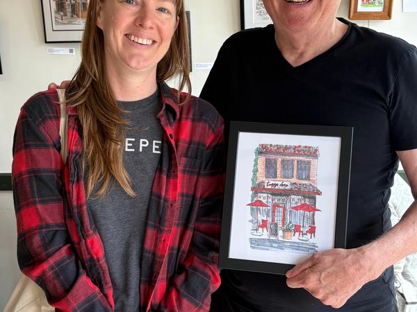 My new friend Ralph bought a print of Tazza D'oro