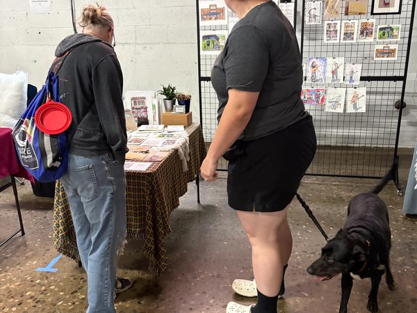 people shopping at my booth
