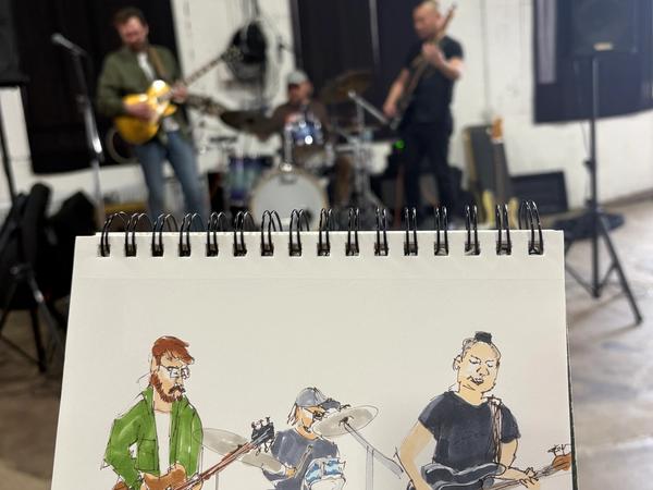 Live sketch of the band