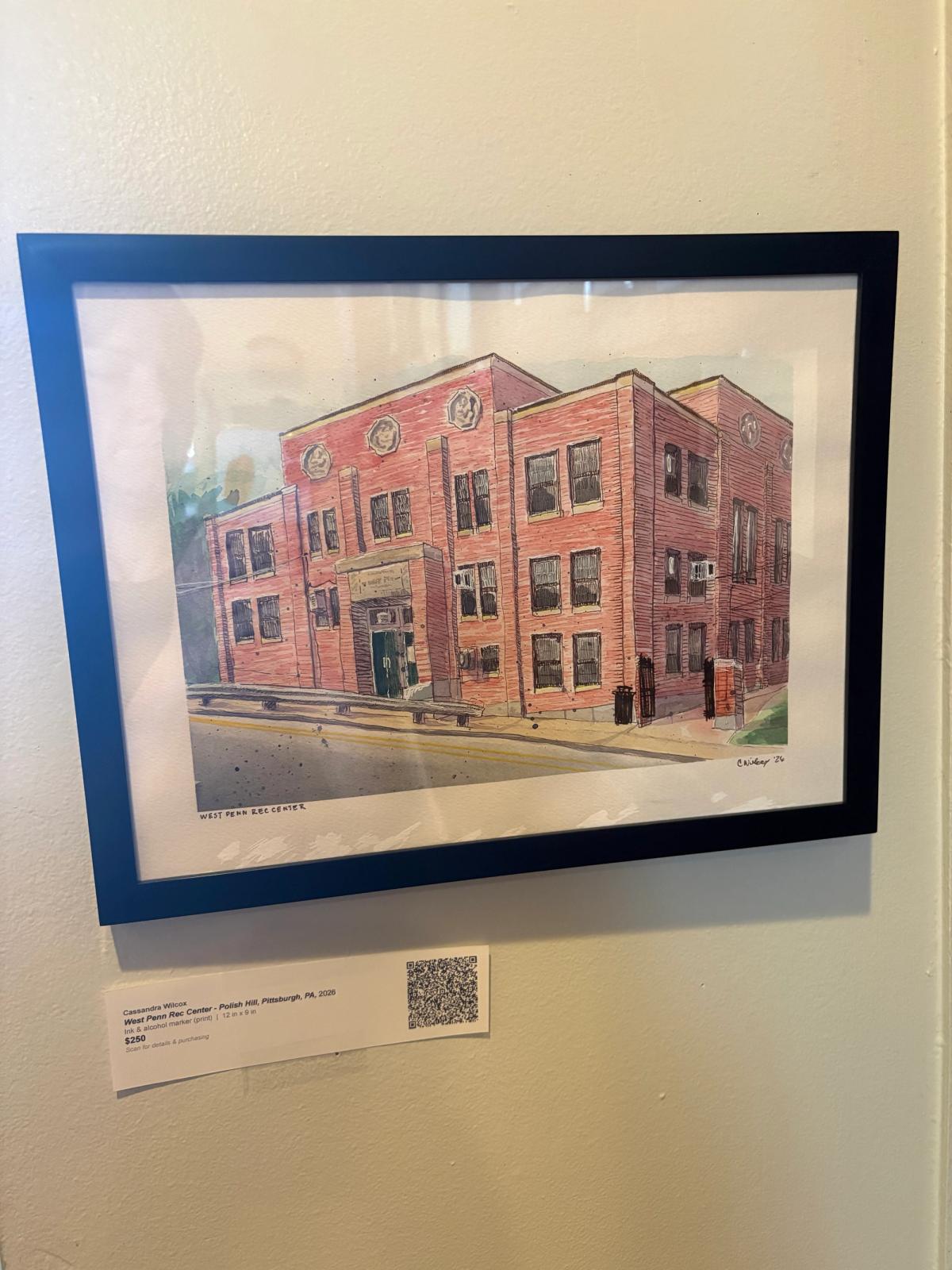 West Penn Rec Center Original Watercolor Featured at Kaibur
