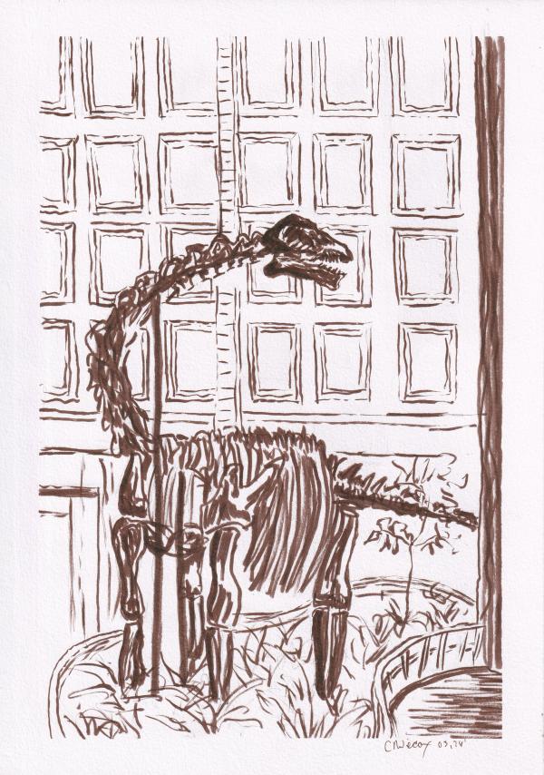 Dippy the Dino sketch