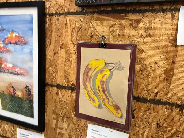 My original bananas hung at art all night 29