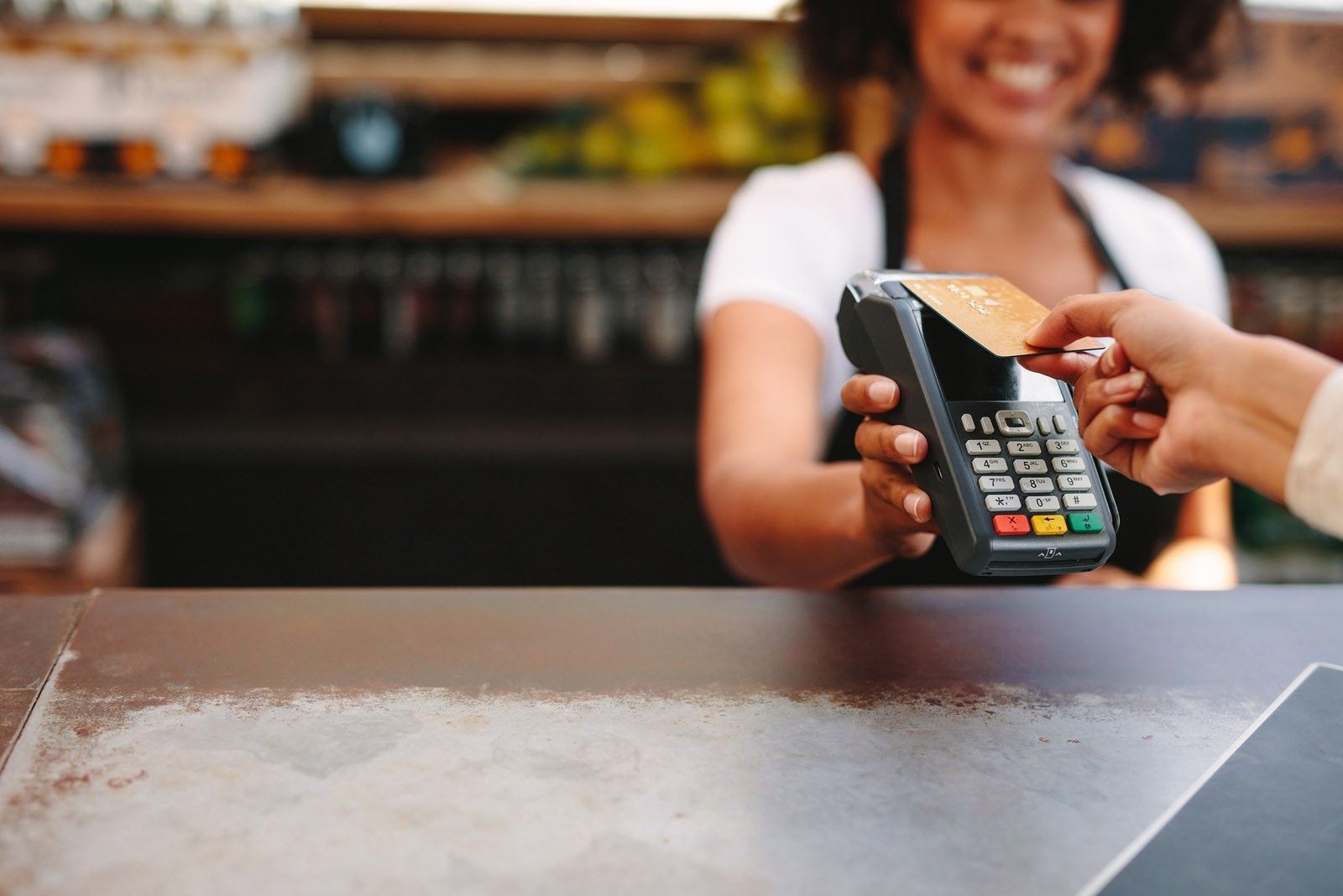 Ingenico Card Terminal for payment processing technology, such as mobile and contactless payments