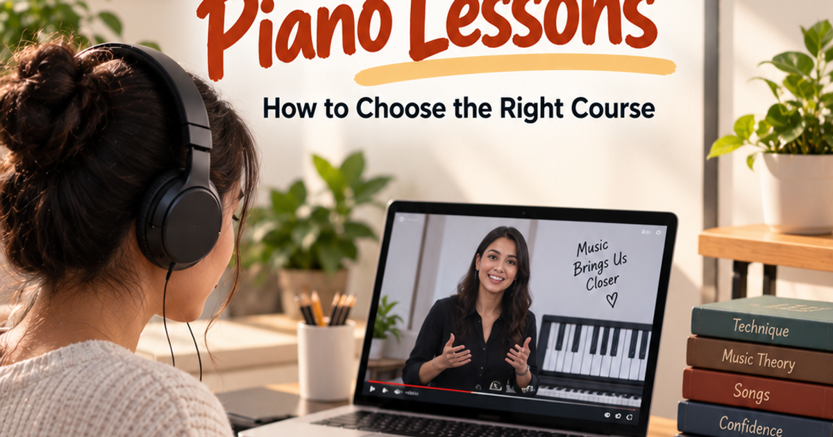 Best Online Piano Lessons: How to Choose the Right Course