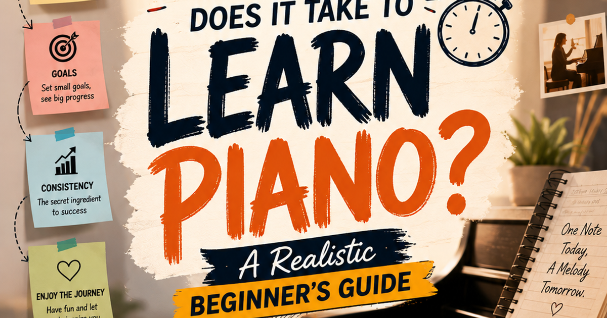 How Long Does It Take to Learn Piano? A Realistic Beginner’s Guide