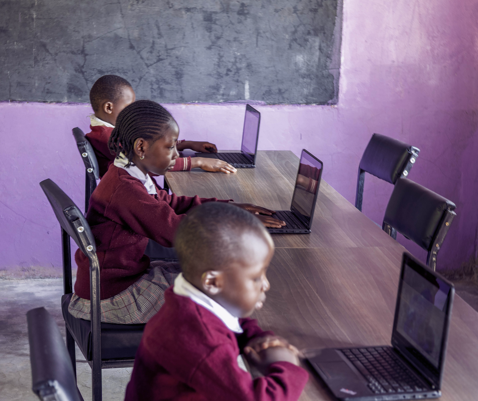 Students in a digital learning session