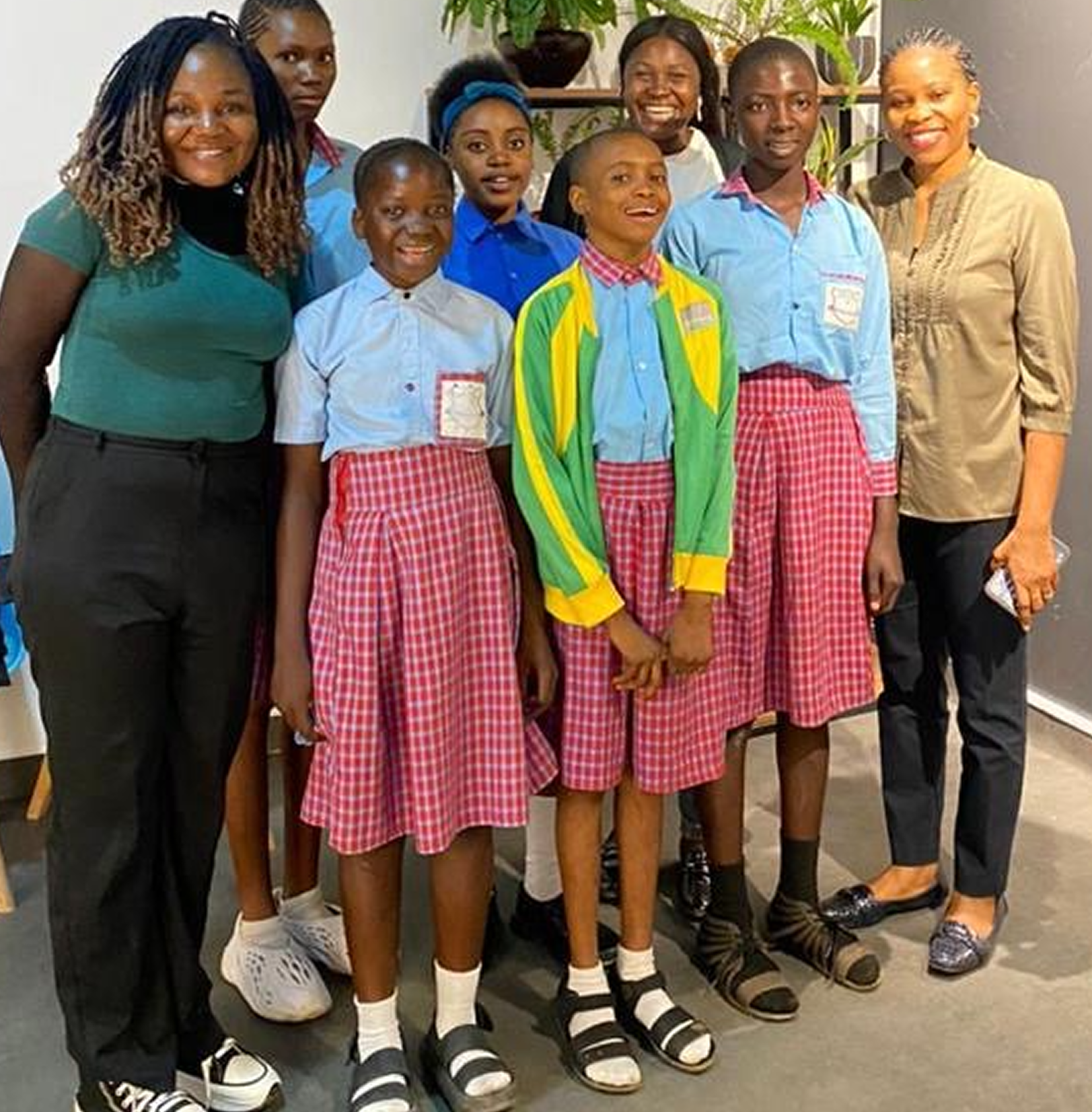 Girls at a career exposure event