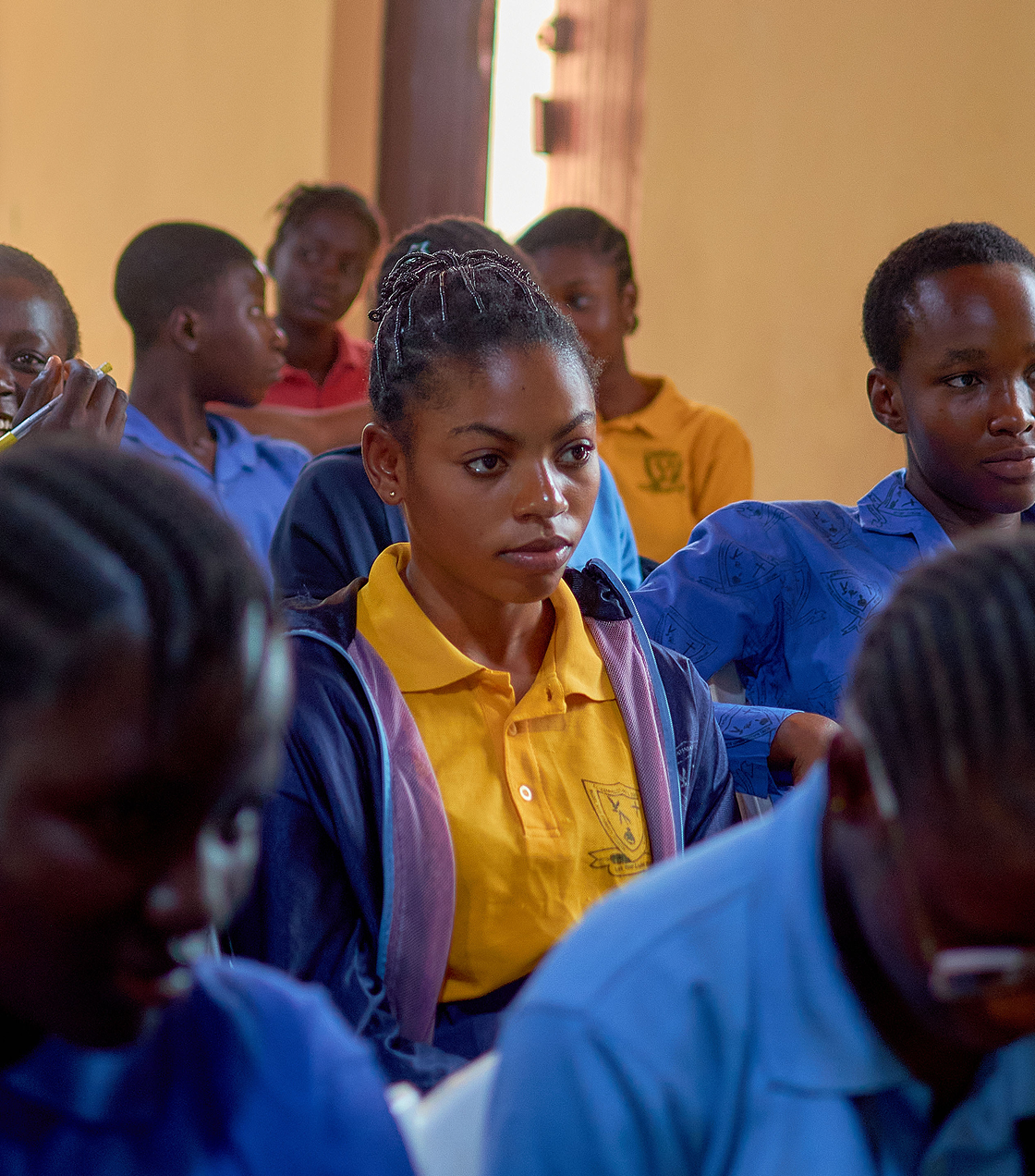 Students in a classroom