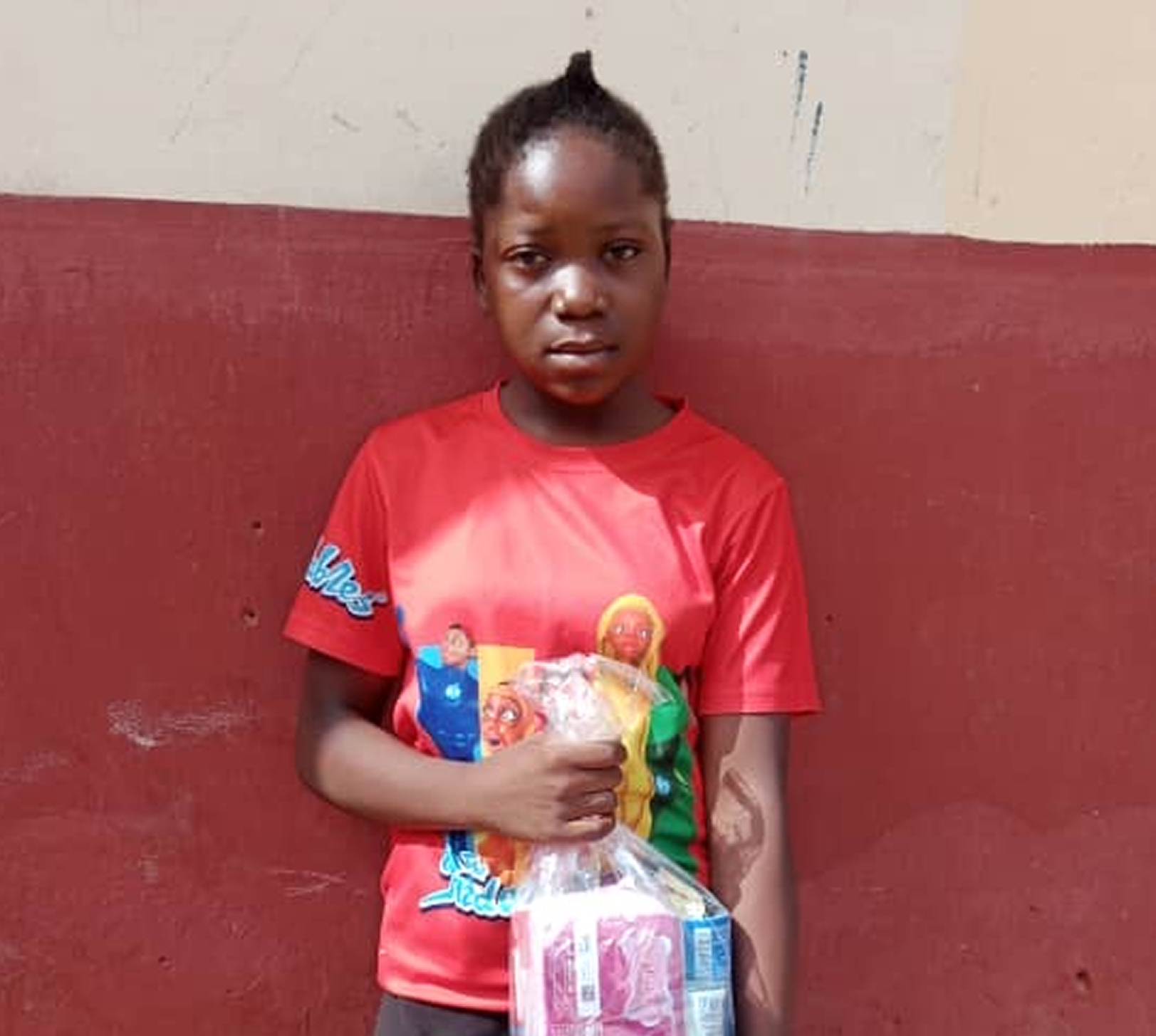 Girls receiving confidence and care support