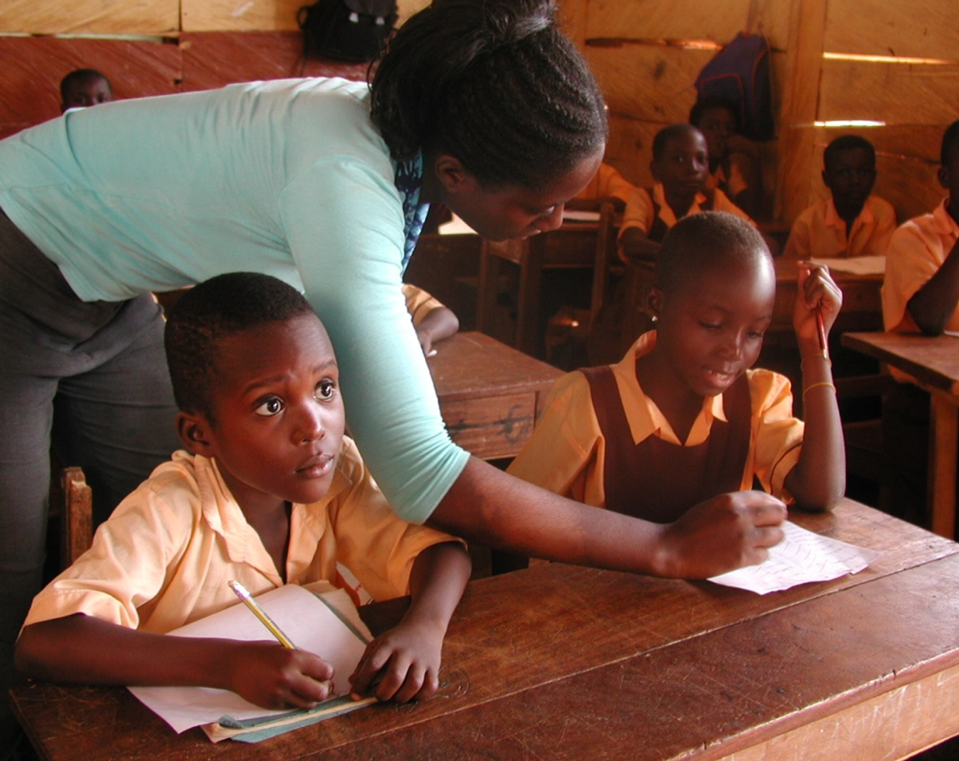A mentor with a student
