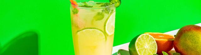 Mango Kombucha Mocktail