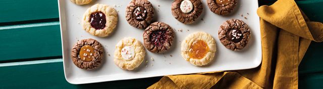 Fruit Preserves Thumbprint Cookies