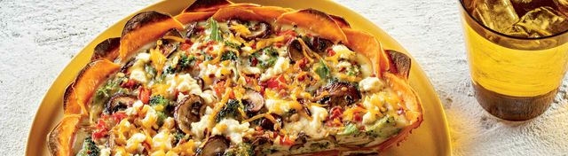 Sweet Potato Crust Quiche