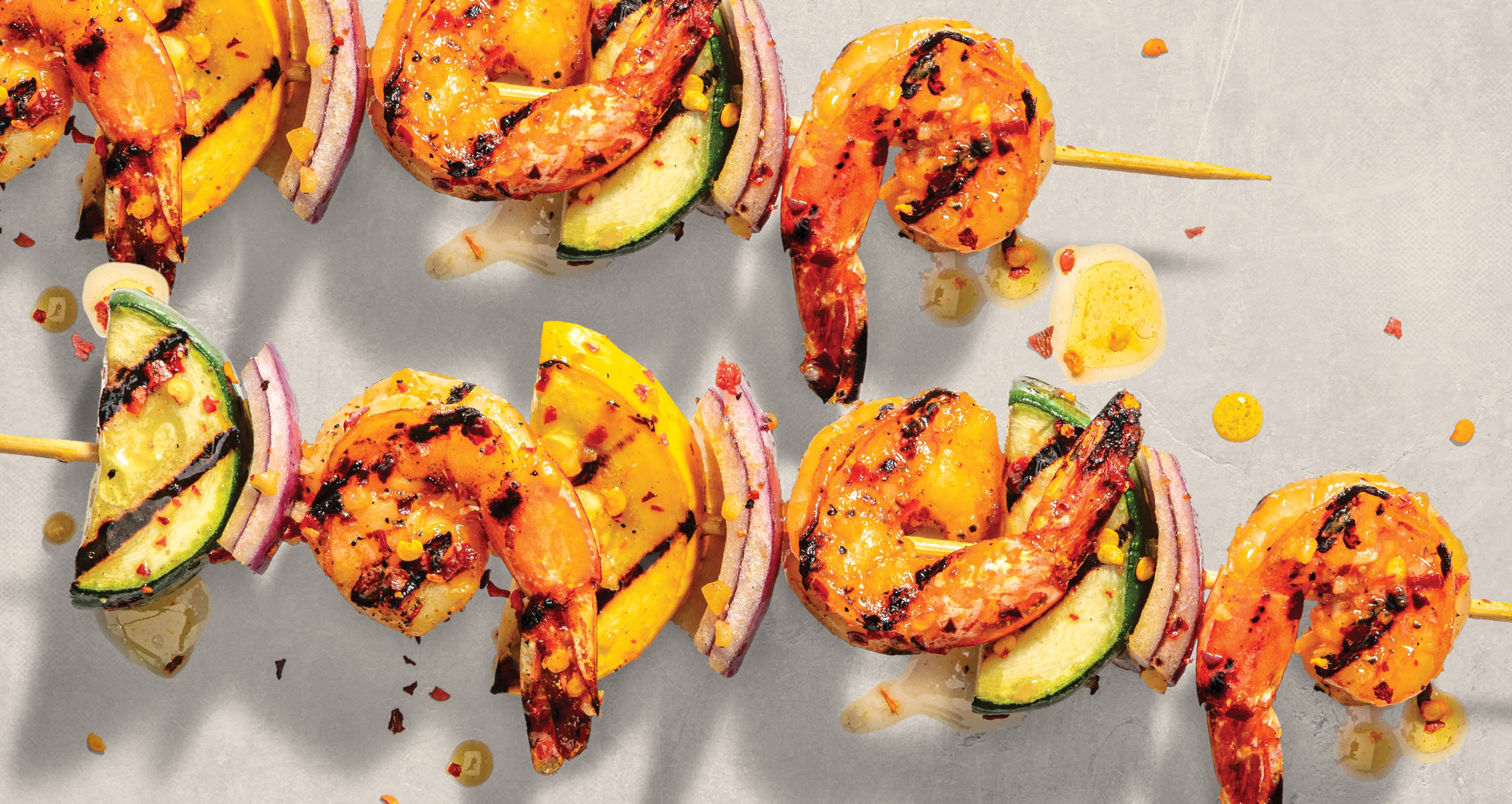 Shrimp and Veggie Kabobs