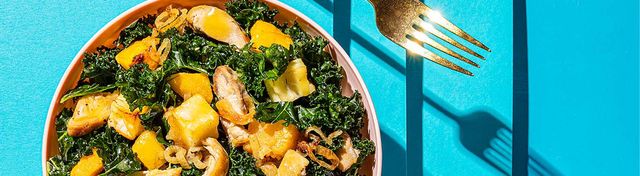 Sheet-Pan Chicken and Squash Salad