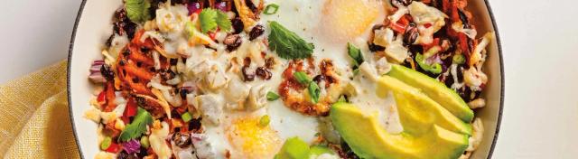 Sweet Potato Breakfast Skillet Nachos