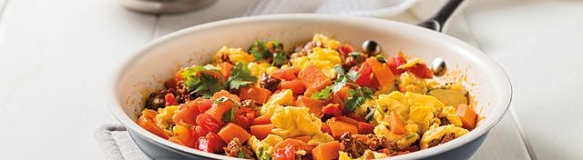 Spicy Sweet Potato Scramble