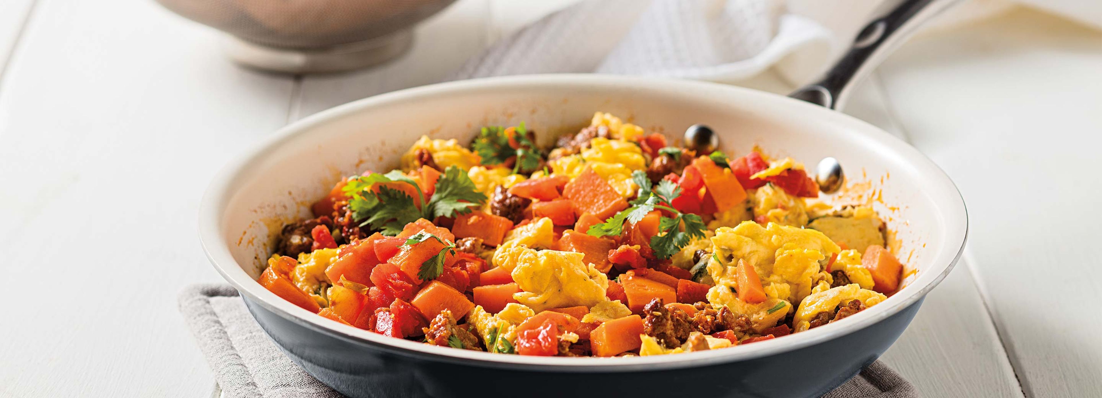 Spicy Sweet Potato Scramble