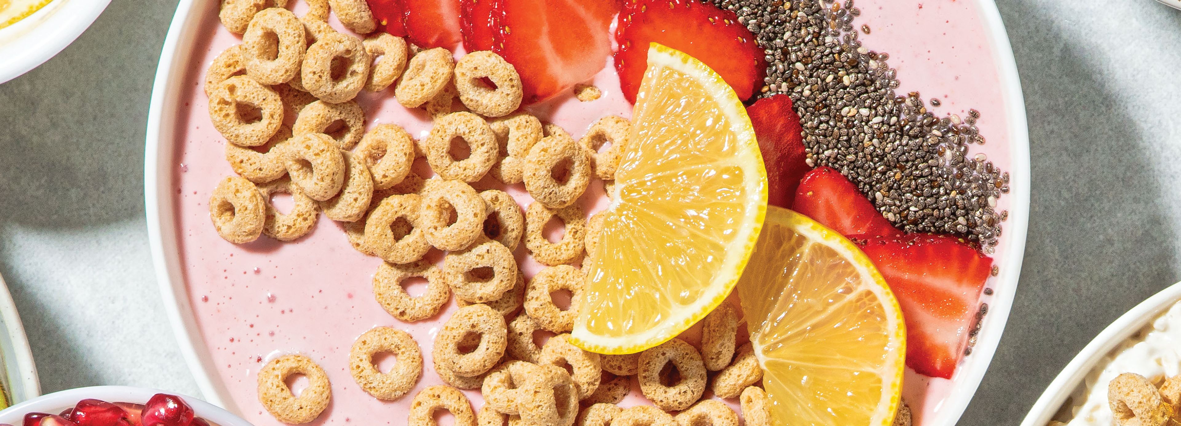 Strawberry Lemonade Cereal Bowl