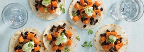 Southwest Sweet Potato & Black Bean Tacos