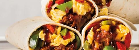 Barbecue Breakfast Burrito