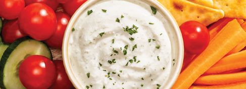 Cottage Cheese Ranch Veggie Dip