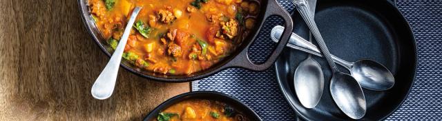 Hearty Sausage Chickpea Stew