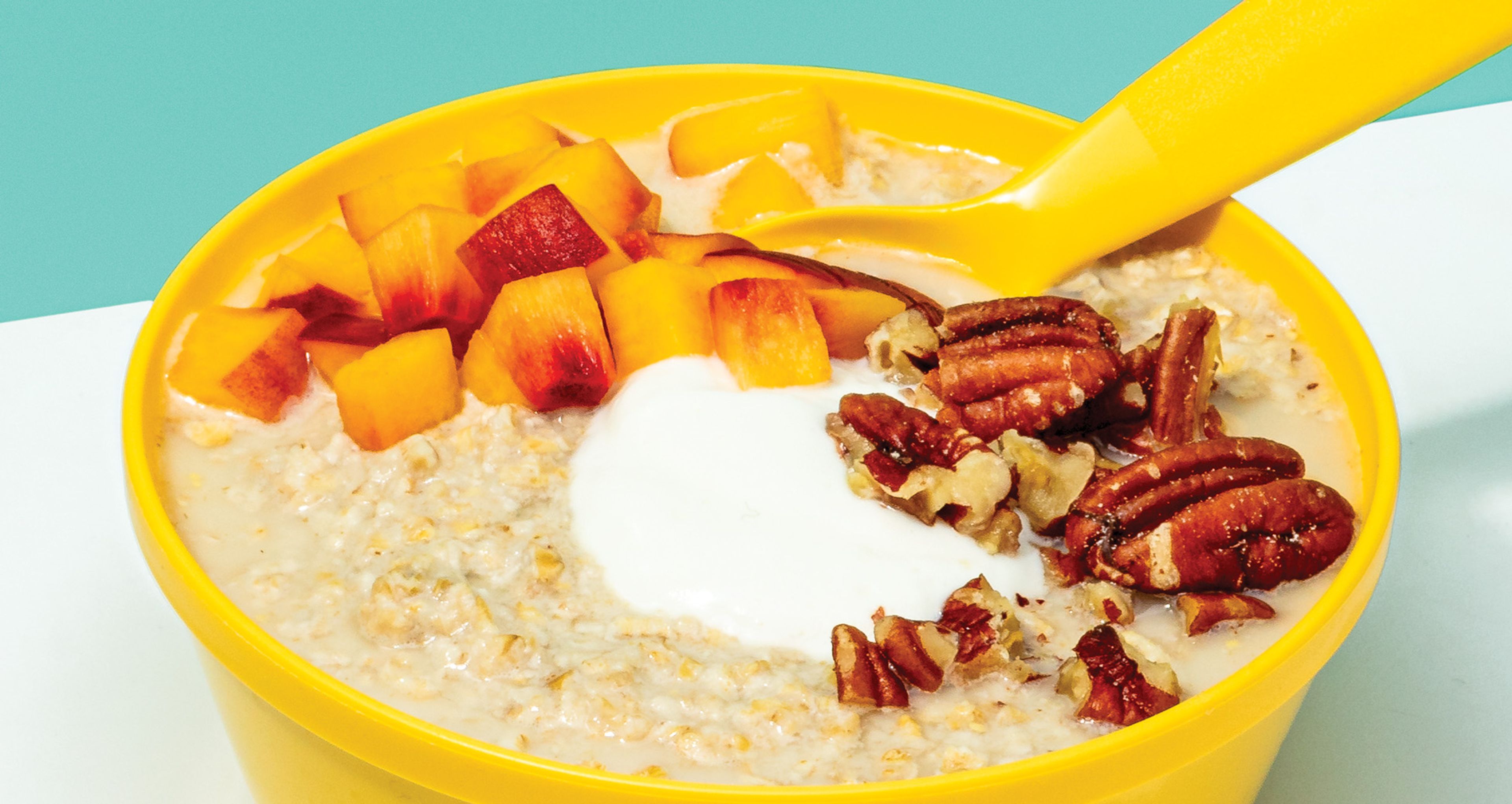 Peaches and Cream Applesauce Quick Oats