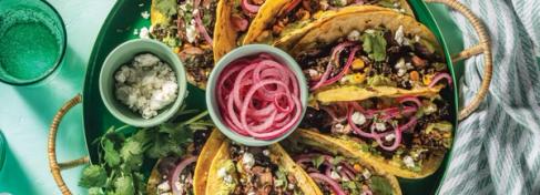 Mushroom and Spinach Tacos