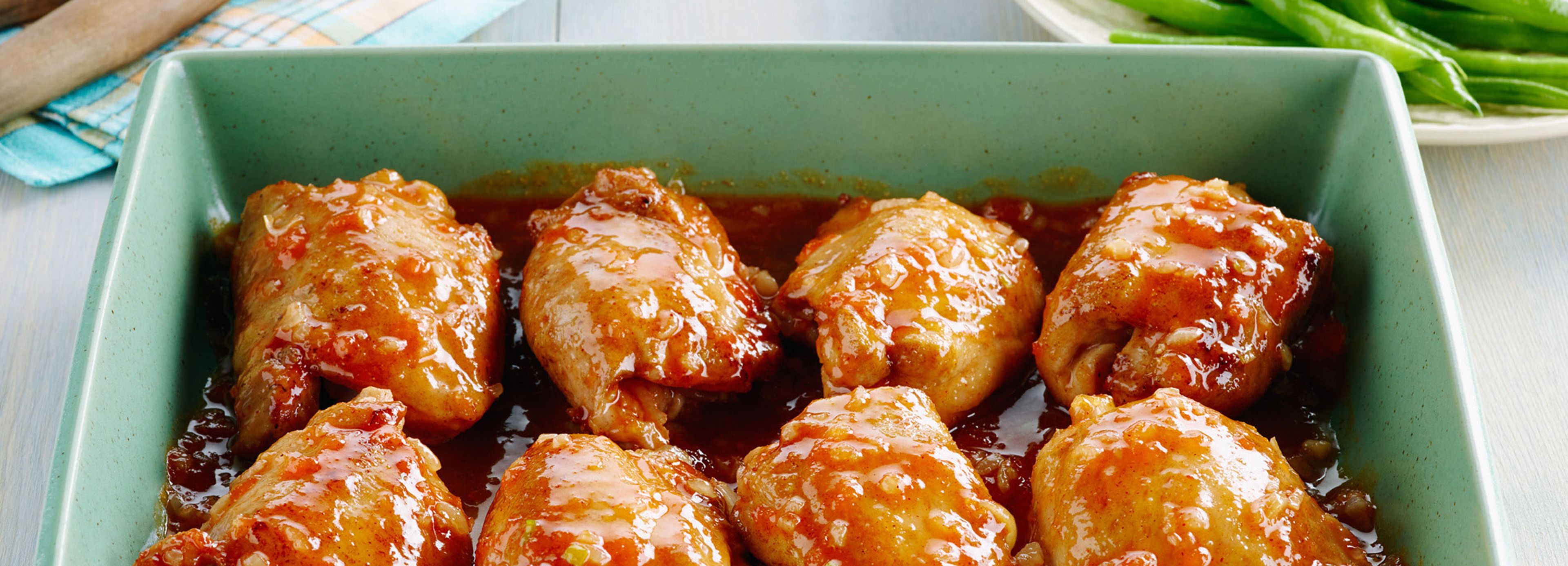 Baked BBQ Chicken Thighs