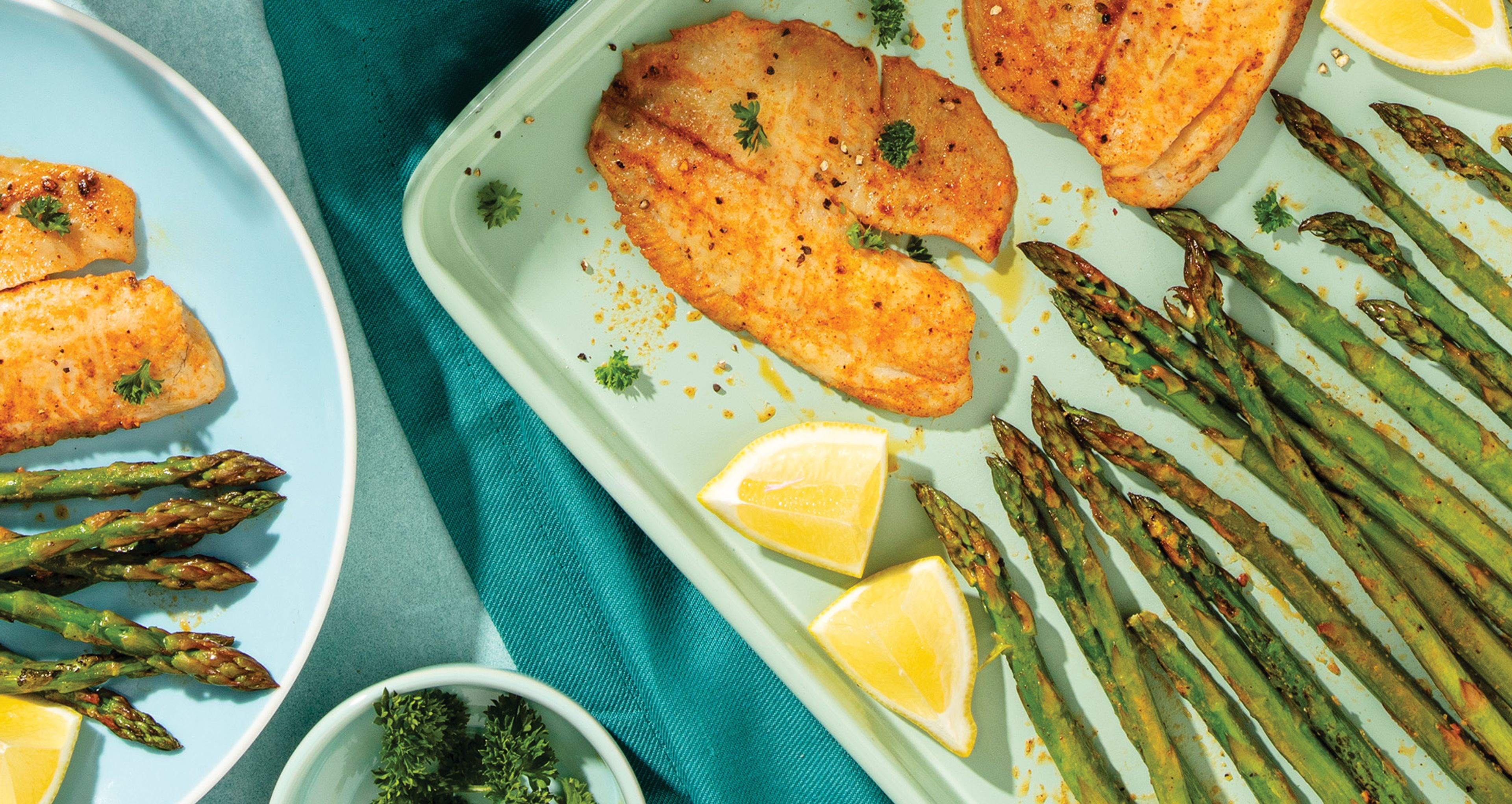 Sheet Pan Tilapia and Asparagus