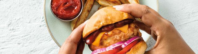Spicy Chicken Sandwich with Fries