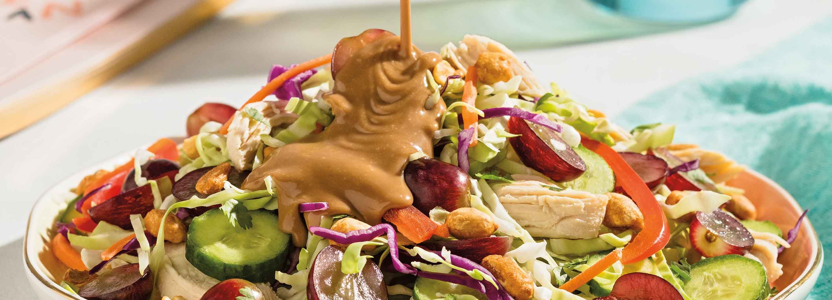 Thai Peanut Salad with Chicken & Grapes