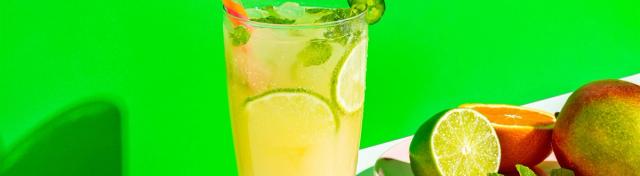 Mango Kombucha Mocktail