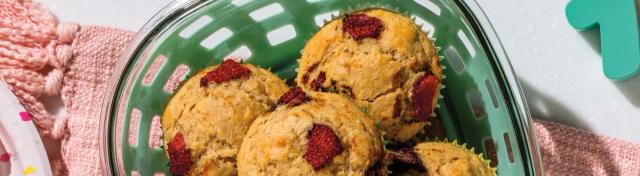 Mighty Peanut Butter & Strawberry Muffins