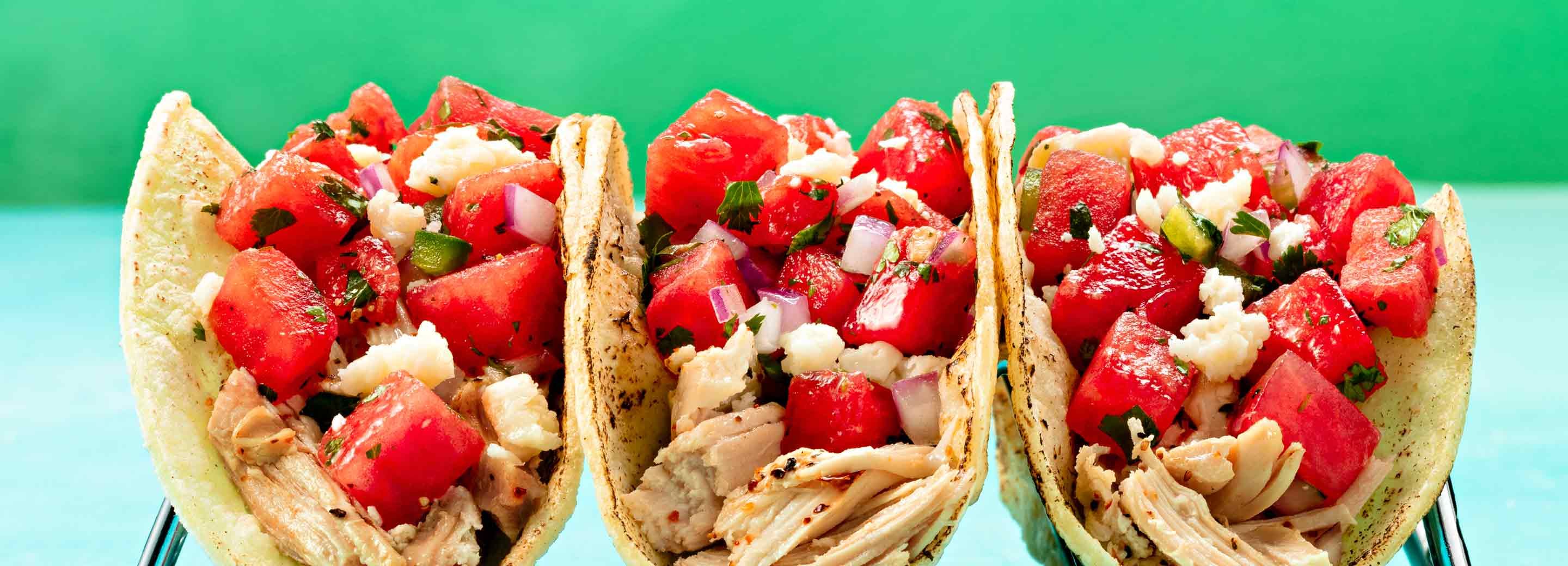 Watermelon Chicken Tacos