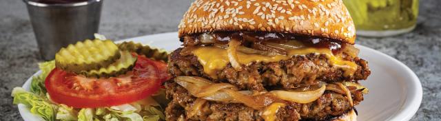 Double-Decker Pork Smash Burgers