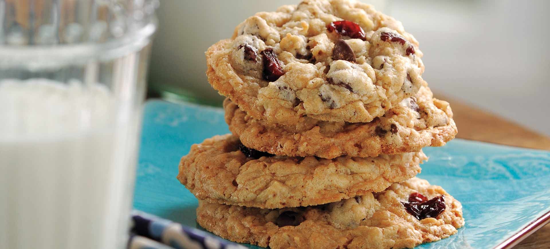 Chocolate Chip, Oatmeal & Cherry Cookies