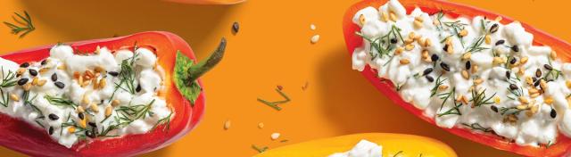 Cottage Cheese Stuffed Mini Peppers