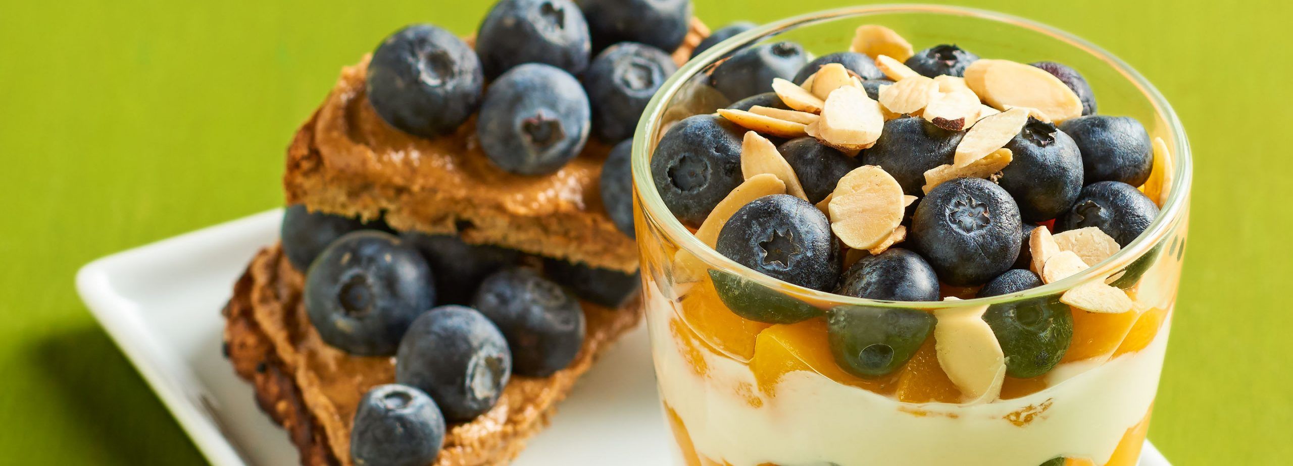 Peach Parfait + Blueberry Almond Butter Toast | Schnucks