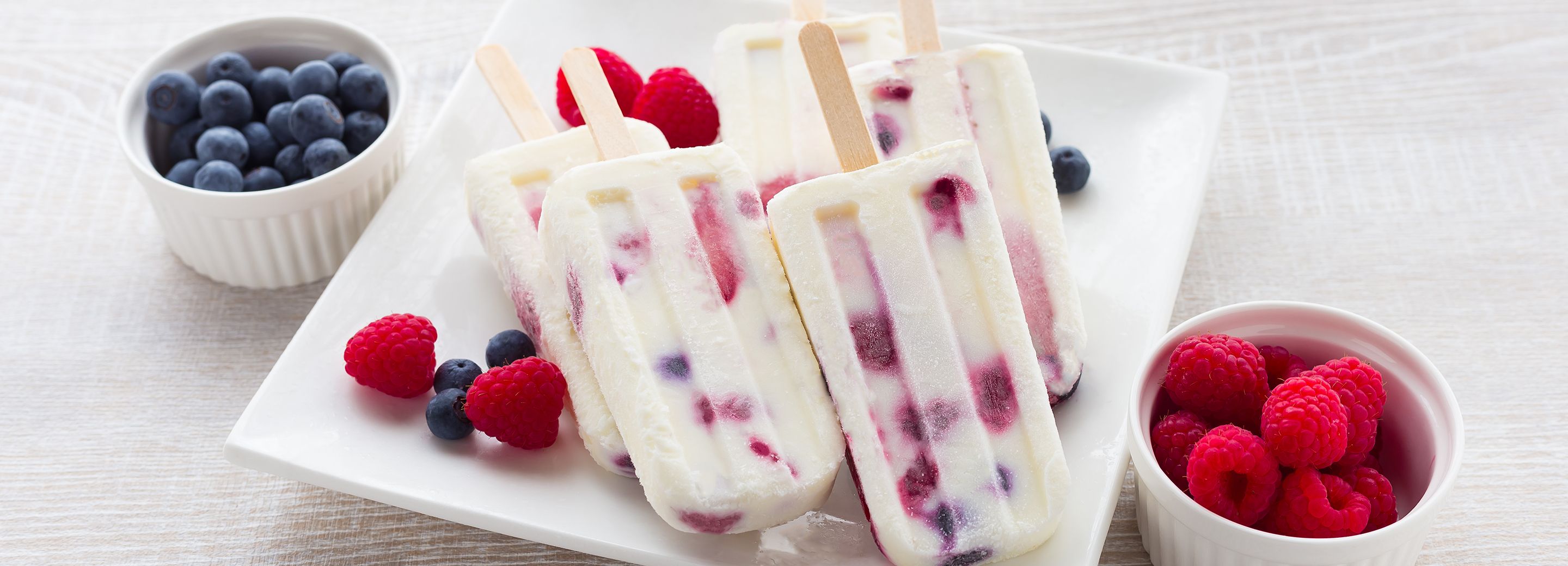 Creamy Berry Ice Pops