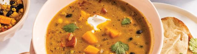 Slow Cooker Black Bean, Quinoa and Sweet Potato Stew