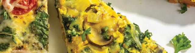 Kale and Mushroom Frittata
