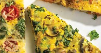 Kale and Mushroom Frittata